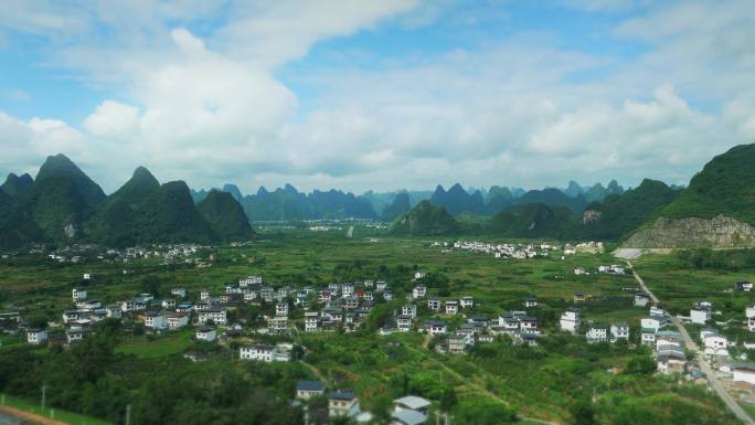 原创新农村大景全景