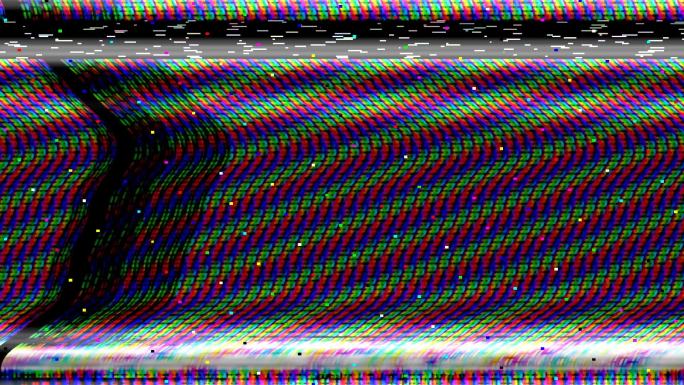 故障电视静态噪声失真信号问题错误视频损坏复古风格80年代