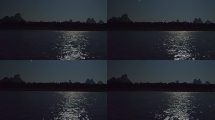 实拍月光下的水面7
