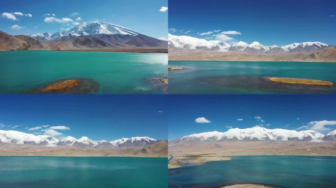 4K新疆航拍（雪山白沙湖）