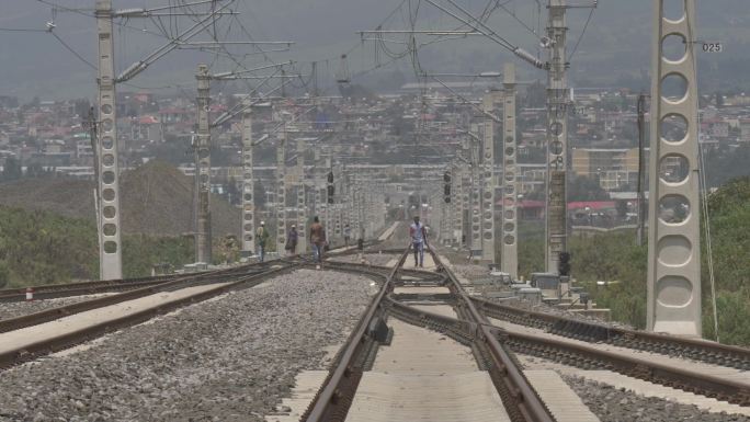 非洲铁路空镜