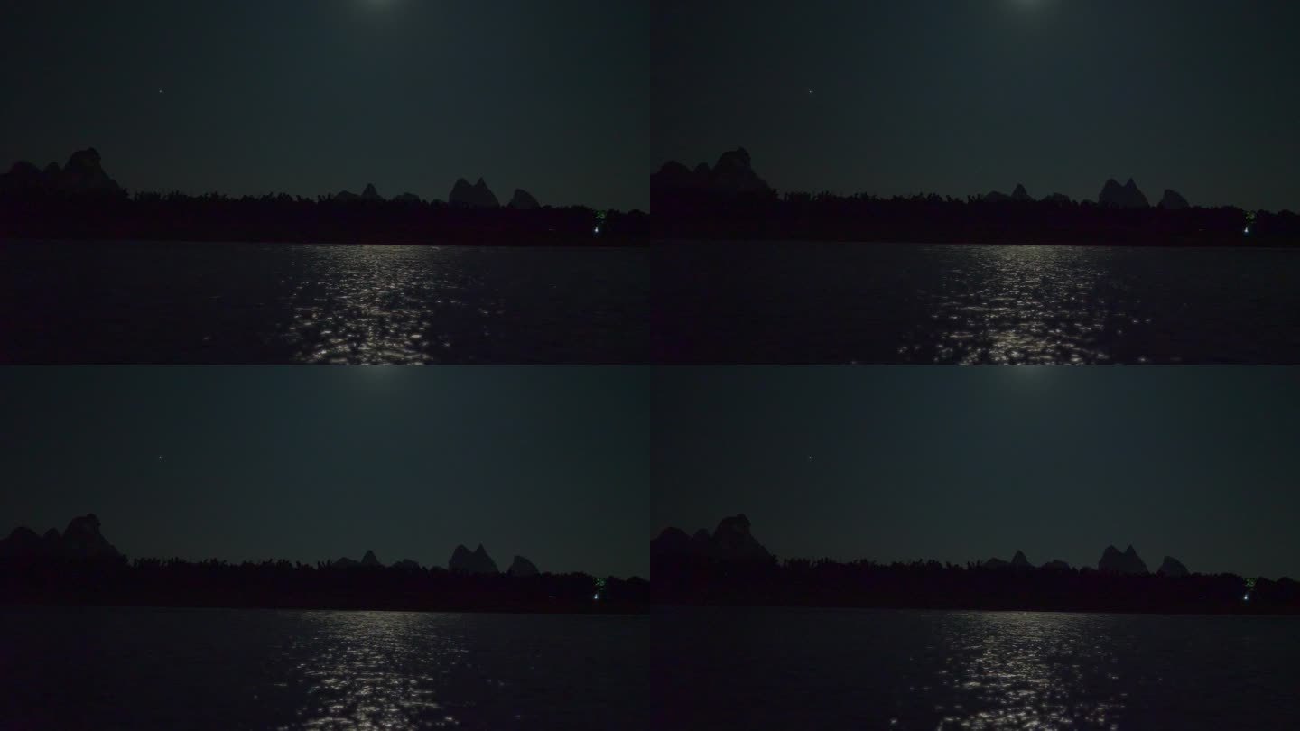 实拍月光下的水面3