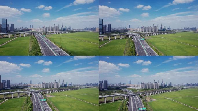 杭州萧山钱江世纪城 高铁 高架 机场高速
