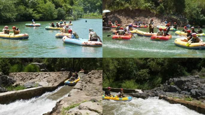 夏日漂流打水仗夏日欢乐玩水