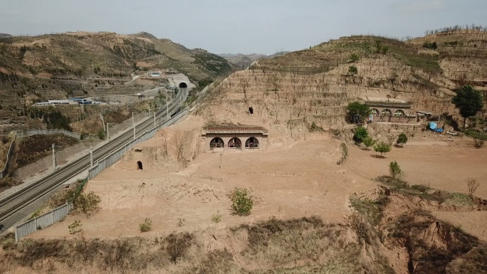 中国的山地和农庄山坡