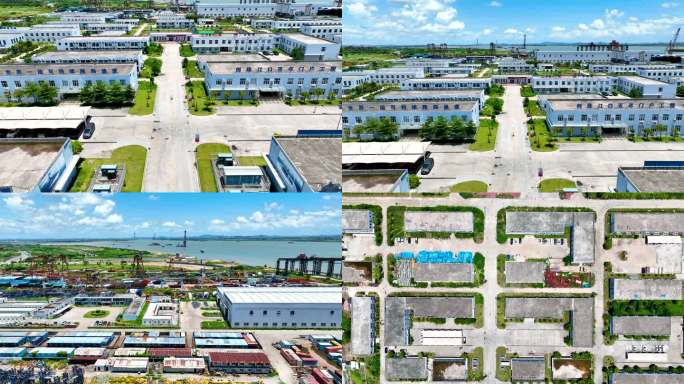 航拍中交一航深中通道基地