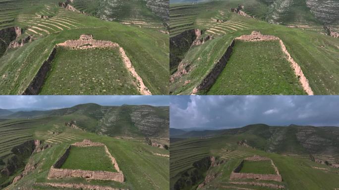 山西古民居村堡底庄堡航拍