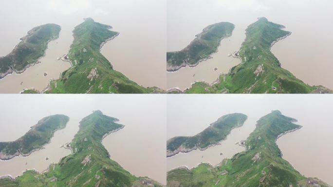 台州一江山岛航拍视频素材