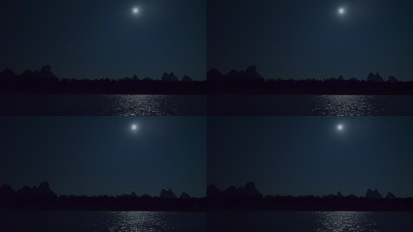 实拍月光下的水面5
