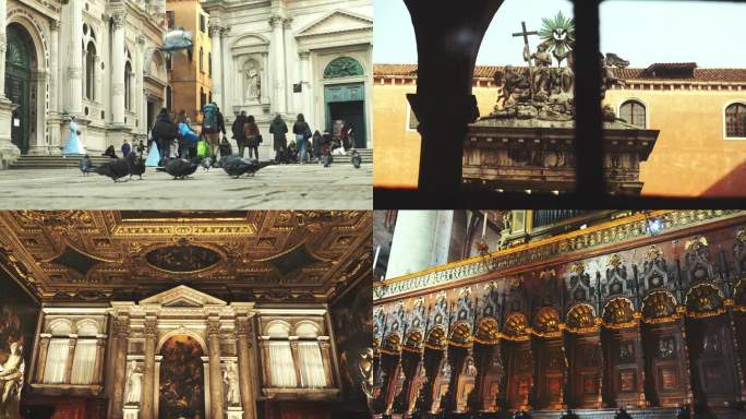 意大利威尼斯水城、威尼斯教堂实拍