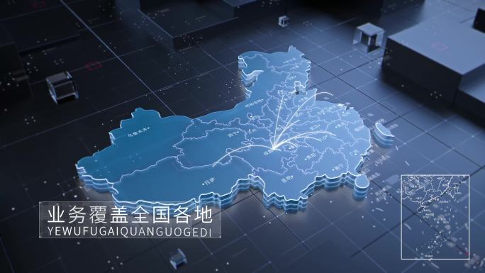 【原创】干净写实科技三维地图