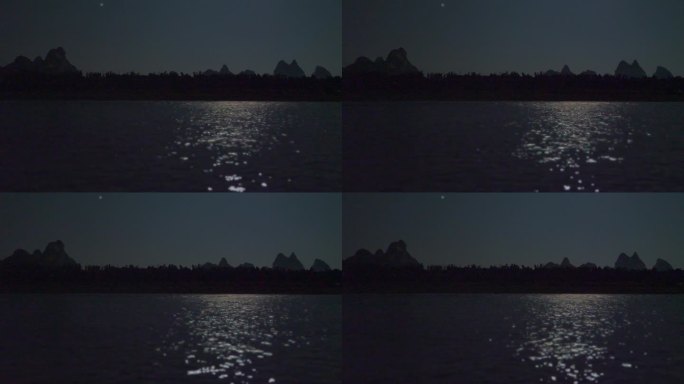 实拍月光下的水面6