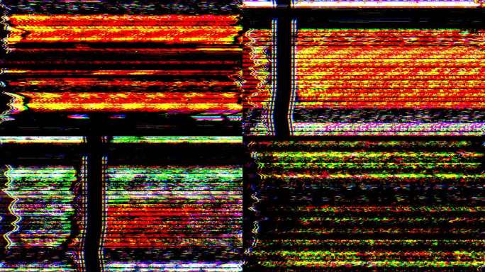 故障电视静态噪声失真信号问题错误视频损坏复古风格80年代