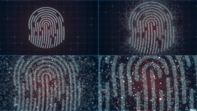 数字身份扫描仪指纹扫描科技粒子网络安全