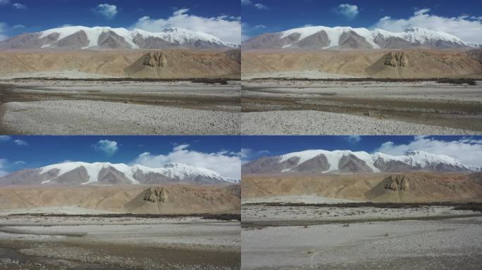 4K新疆航拍（蓝天雪山前后飞）