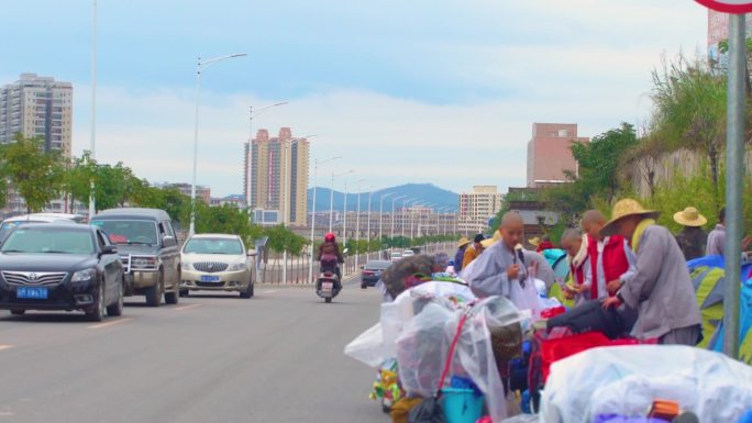 美丽风景 苦行僧 小镇