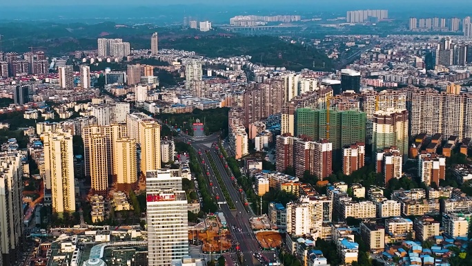 用无人机长焦拍摄空间压缩感的城市 (4)