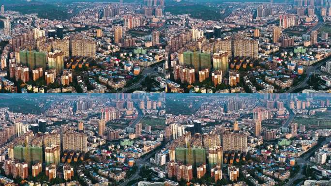 无人机长焦拍摄空间压缩感的城市 (10)