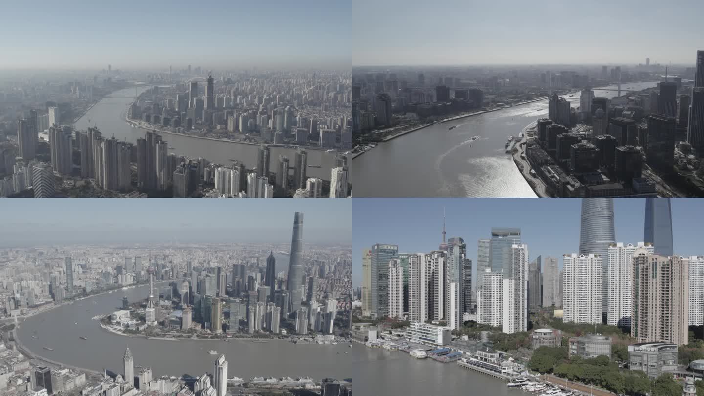 【4K】上海黄浦江沿岸高楼