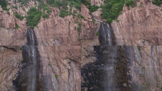 沂蒙山航拍 沂蒙山瀑布