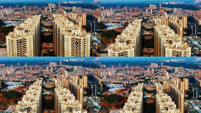 用无人机长焦拍摄空间压缩感的城市 (2)
