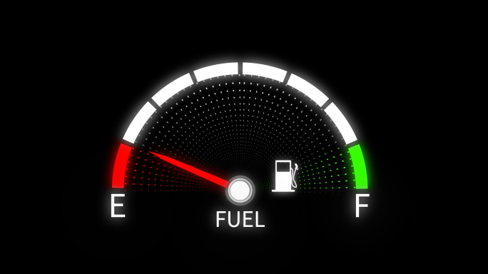 汽车油箱燃油充电仪表盘（带通道）