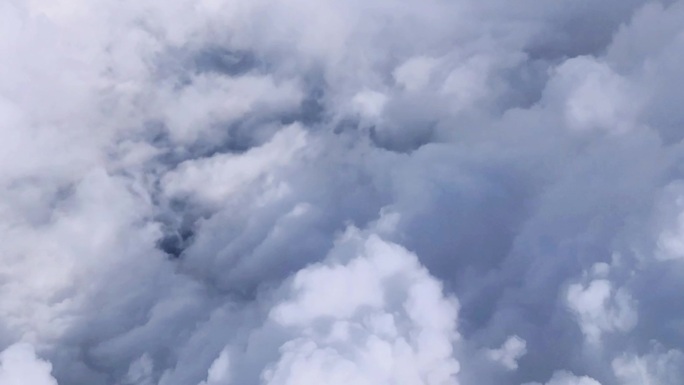 【合集】飞机穿越云层 云海 国航 4k