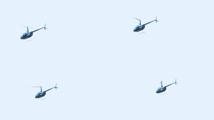 原创直升机空中镜头