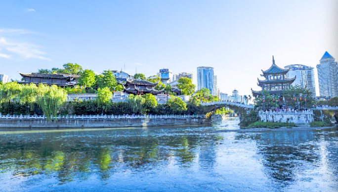 贵阳城市宣传片合集航拍延时白天夜景