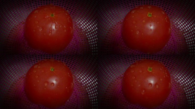 水滴西红柿慢动作