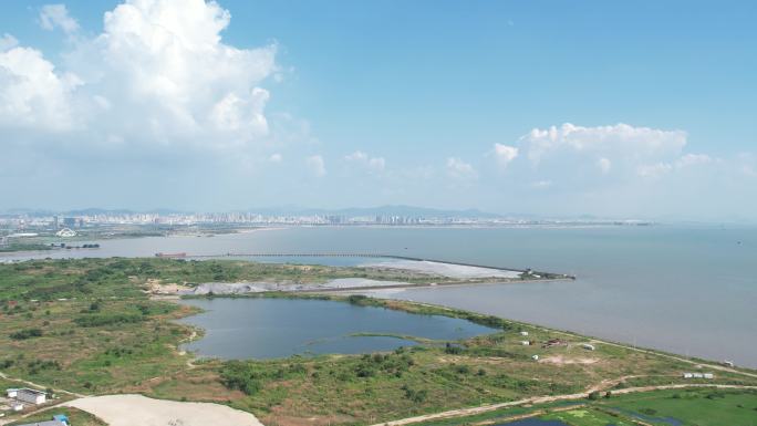 【正版素材】东莞滨海湾新区大全景