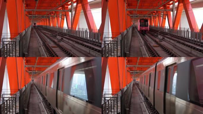 重庆地铁6号线穿越千厮门大桥