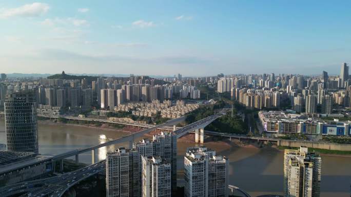 【合集】重庆城市建筑都市风光航拍风景素材