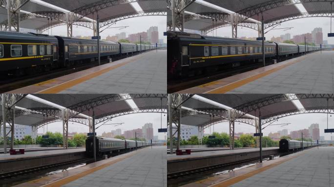 吉林省吉林站出站的列车