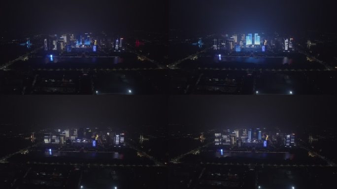 郑州龙子湖夜景灯光秀航拍4  D-log