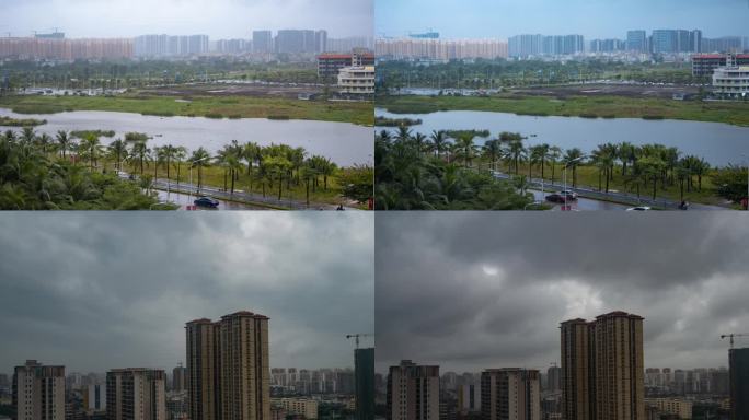 4k超长台风延时 暴雨 海南 乌云