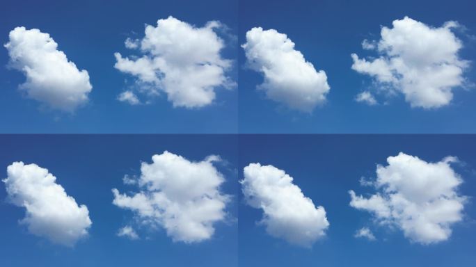 舒适唯美治愈的蓝天白云