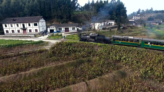 犍为小火车 蒸汽机车 旅游