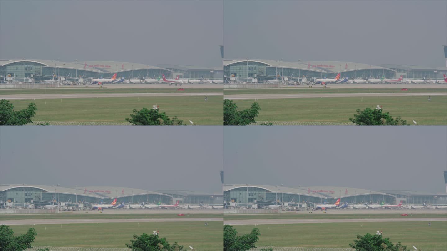 济南机场  客机 飞机