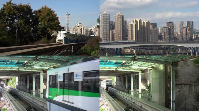 【合集】重庆地铁城市轨道交通视频素材