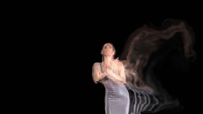 超现实主义舞者性感美女跳舞动画特效抠像透