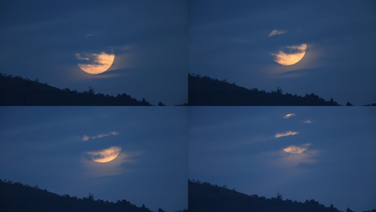 月亮升起画面