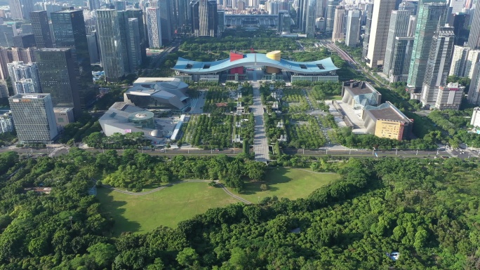 深圳市民中心2022大气经典航拍（俯瞰）