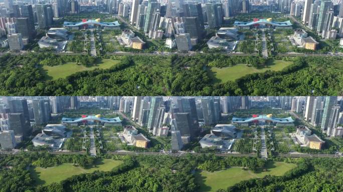 深圳市民中心2022大气经典航拍（俯瞰）