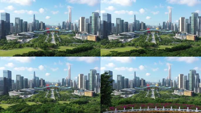 深圳中轴线cbd2022大气经典航拍