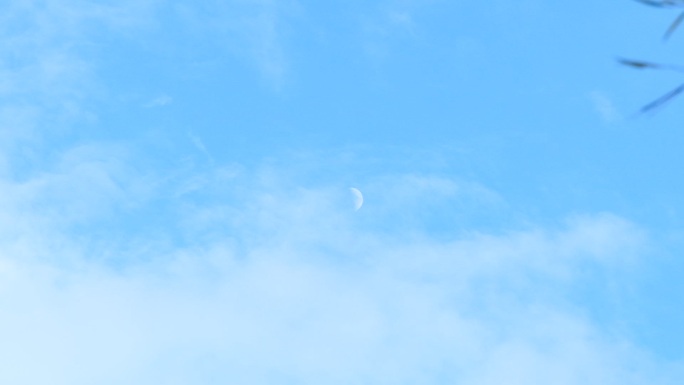蓝天和月亮