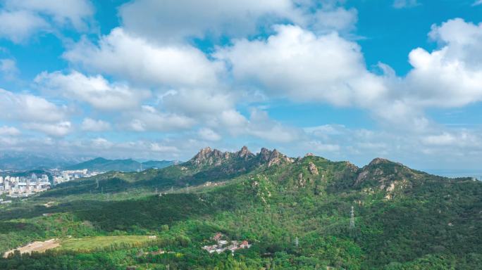 青岛浮山风光延时航拍4k