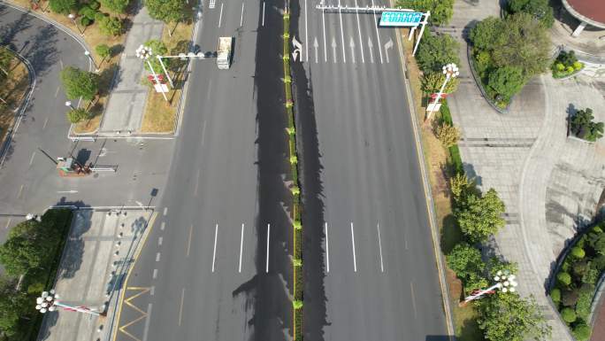 航拍城市 航拍公路 航拍车流 邵阳大道