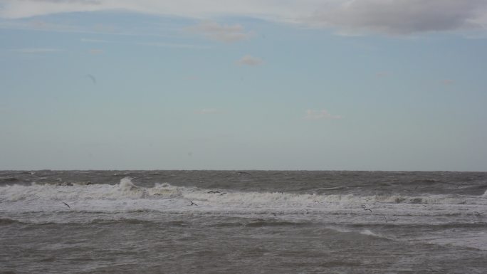 威海高区的海浪