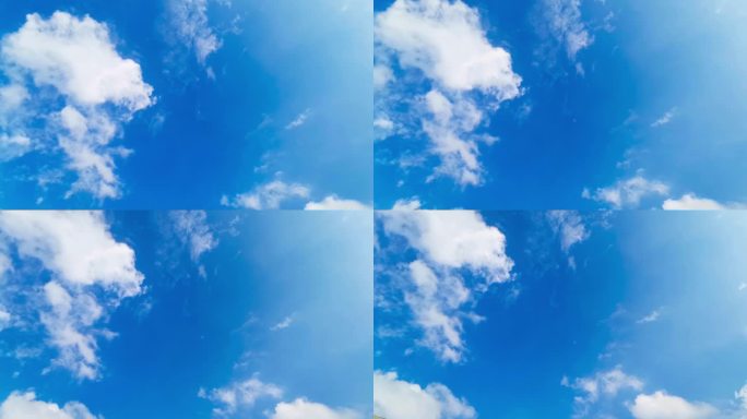 飞机+蓝天白云